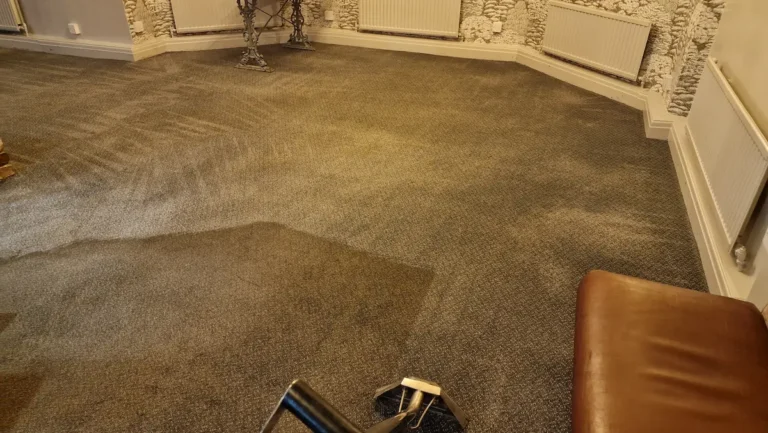 During a Commercial Carpet Clean