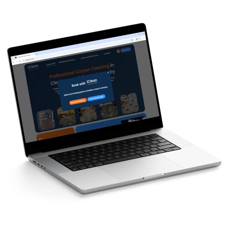 Book online with iClean 24/7