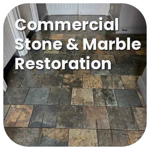 Commercial stone and marble restoration service by iClean 24/7
