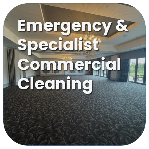 Emergency and specialist commercial cleaning service by iClean 24/7