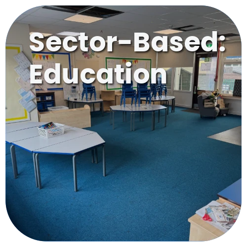 Education sector commercial cleaning service by iClean 24/7