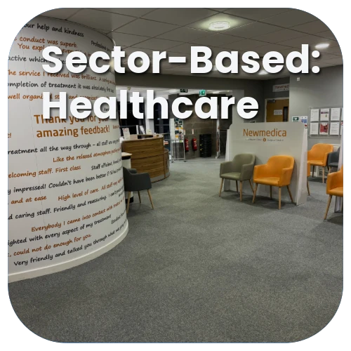 Healthcare sector commercial cleaning service by iClean 24/7