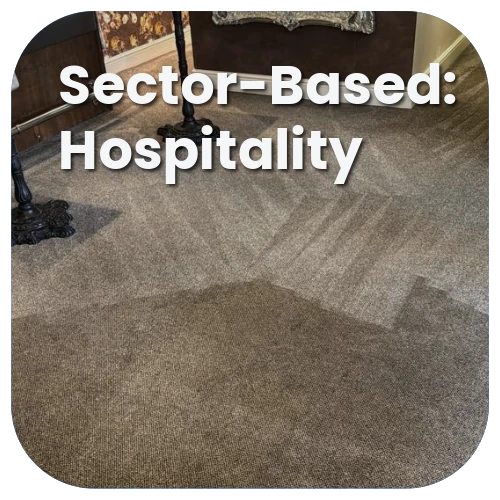 Hospitality sector carpet cleaning service by iClean 24/7