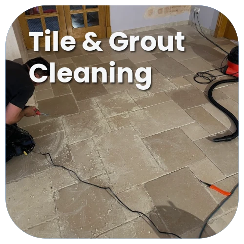 Tile and grout cleaning service by iClean 24/7 in residential home